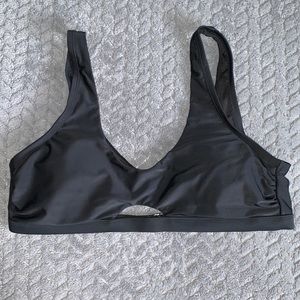 Time and Tru Black Bathing Suit Top